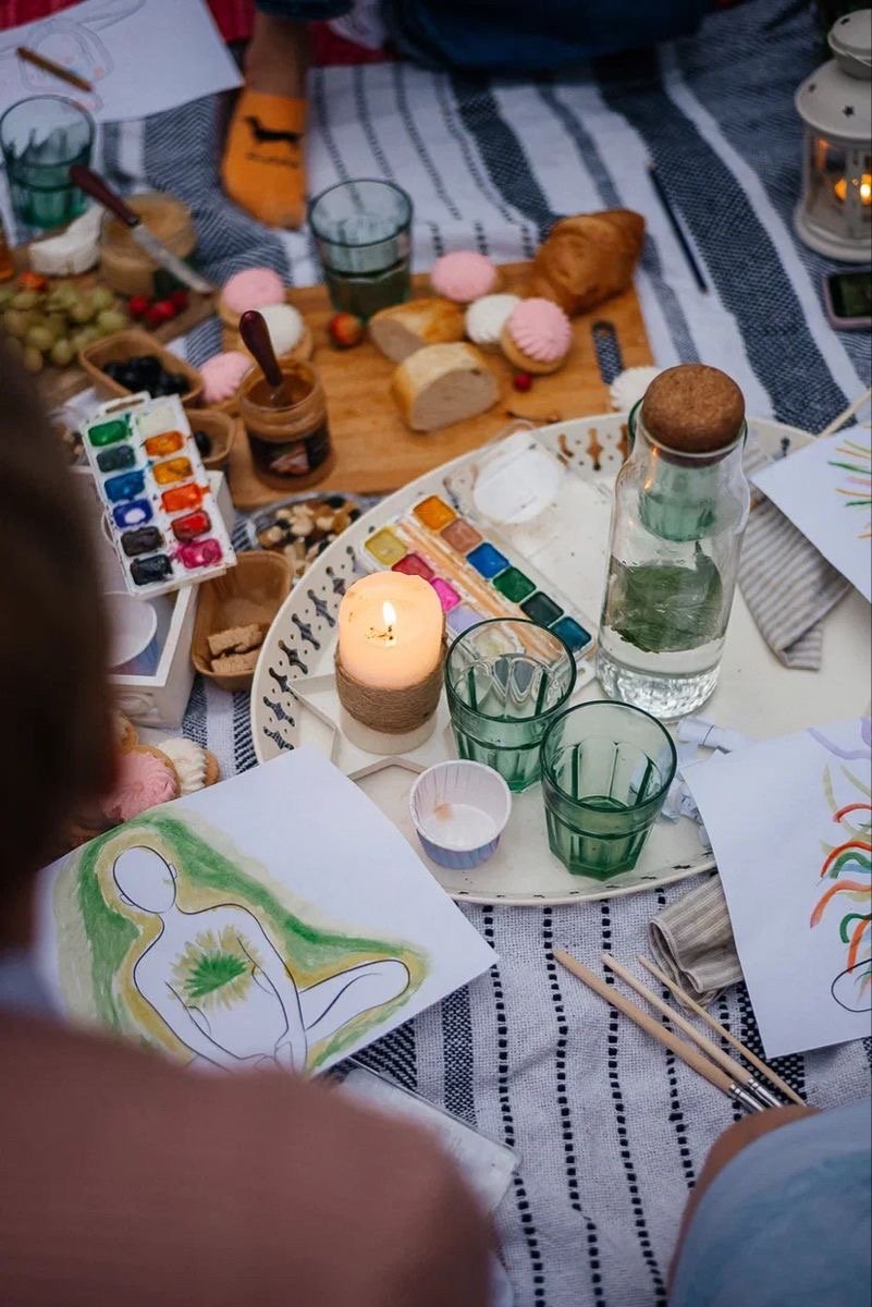 Atelier créatif lors d'une retraite Les Grand'Ames